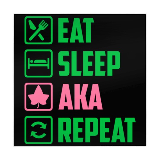 Eat Sleep AKA Repeat Alpha Kappa Alpha Womens Gift Mahjong Mats
