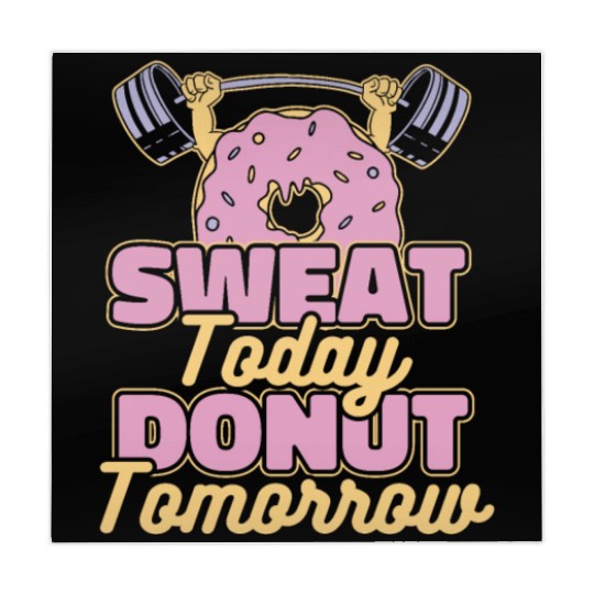 Fitness Donut Funny Donut Gym Mahjong Mats