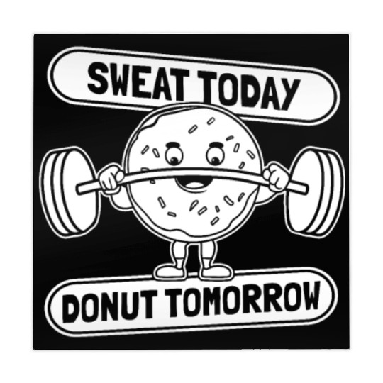 Fitness Donut Funny Donut Gym Mahjong Mats