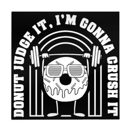 Fitness Donut Funny Donut Gym Mahjong Mats