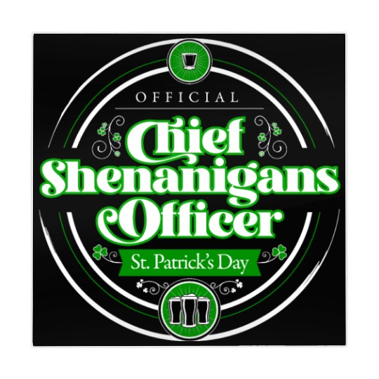 St. Patrick's Day - Chief Shenanigans Officer Mahjong Mats