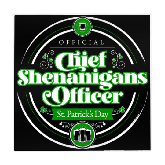 St. Patrick's Day - Chief Shenanigans Officer Mahjong Mats