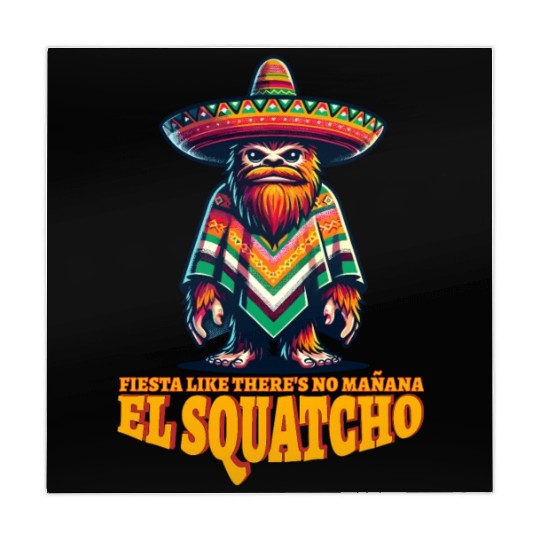 El Squatcho Western Bigfoot Mexican Sasquatch Mahjong Mats
