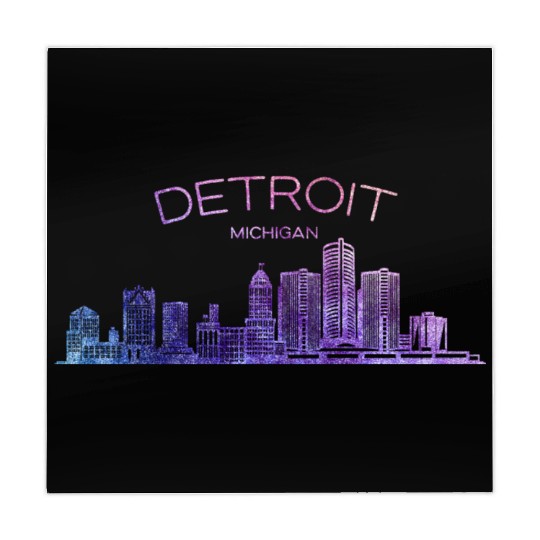 Detroit Skyline Mahjong Mats