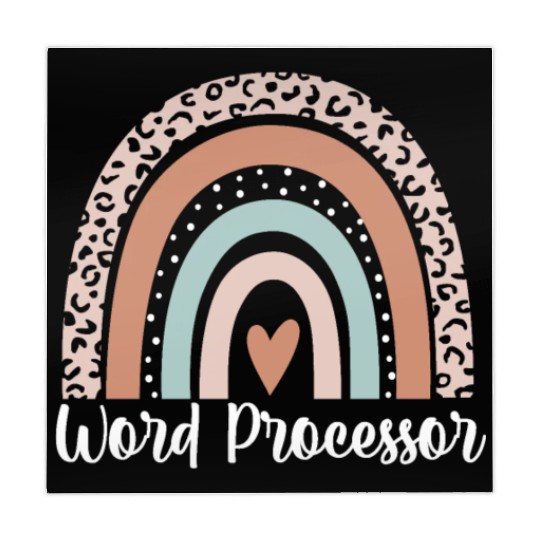 Word Processor Rainbow Leopard Funny Word Mahjong Mats