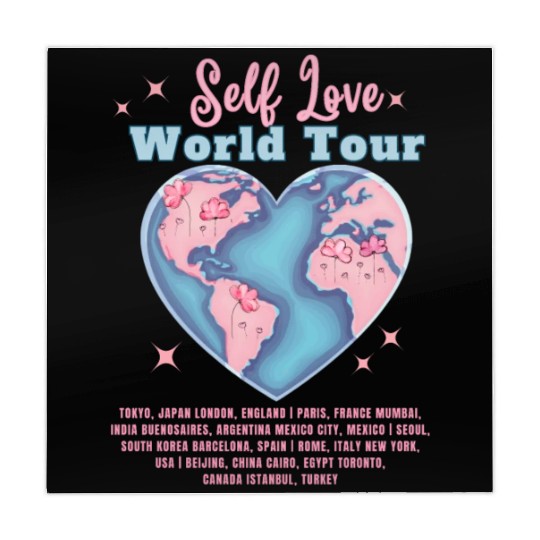 Self Love Club World Tour Retro Positive Aesthetic Mahjong Mats