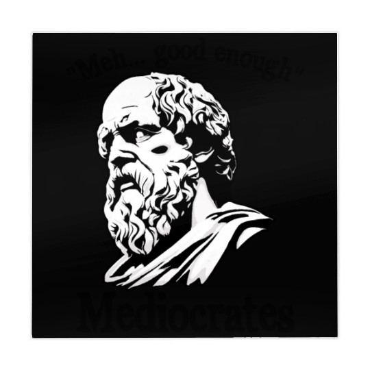 Funny meh good enough mediocrates demotivational Mahjong Mats