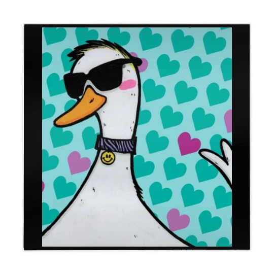 90s Raver Cartoon Duck, Party Animal, Kids Room Mahjong Mats