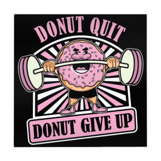 Fitness Donut Funny Donut Gym Mahjong Mats