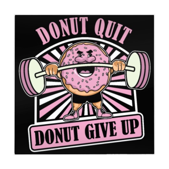 Fitness Donut Funny Donut Gym Mahjong Mats