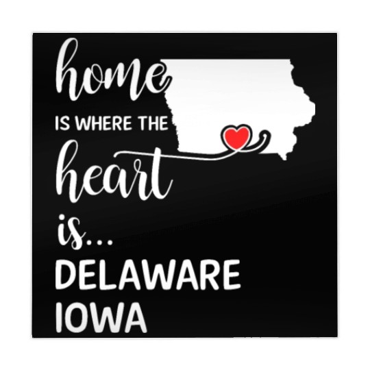 Delaware County Iowa Is Where My Heart Is Gift Mahjong Mats