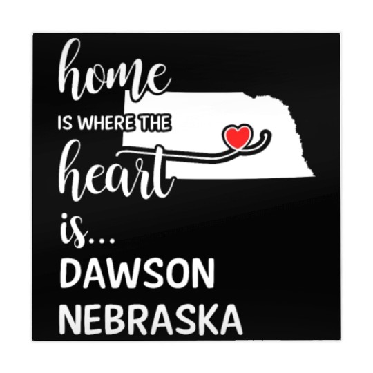 Dawson County Nebraska Is Where My Heart Is Gift Mahjong Mats