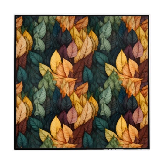 Colorful Fall Leaves Pattern Mahjong Mats