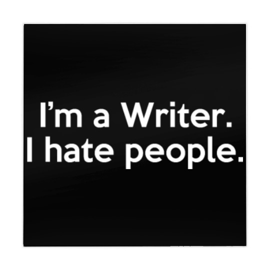 I'm a Writer I Hate People Funny Sarcastic Mahjong Mats