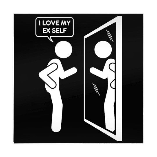 I Love My EX Self Love Myself Heart Funny Person Mahjong Mats
