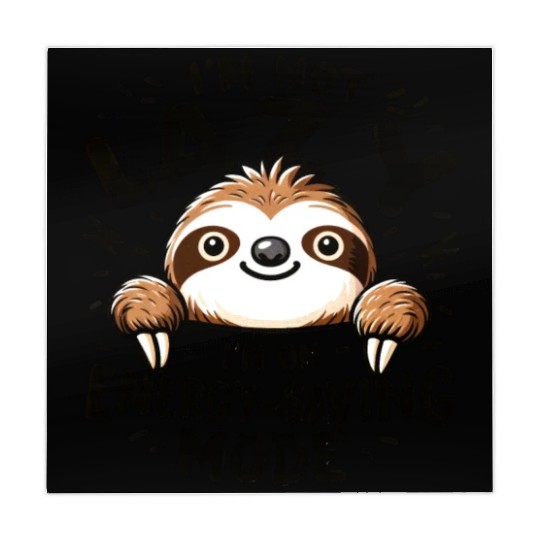 Chill Sloth - Energy-Saving Mode On Mahjong Mats