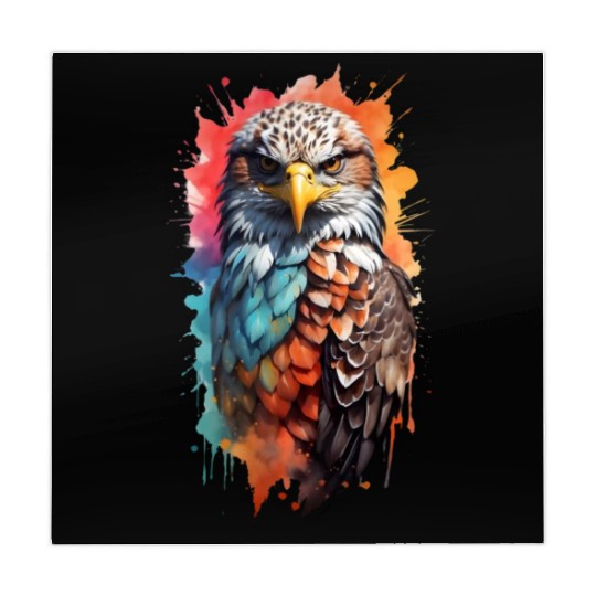 Stunningly colored bald eagle Mahjong Mats