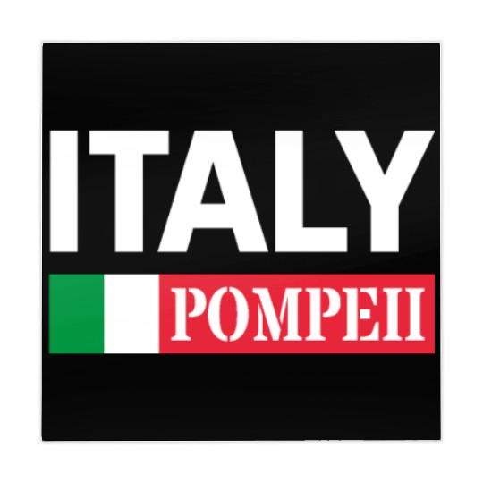 Italy Flag Pompeii Conservation Volcanic Eruption Mahjong Mats