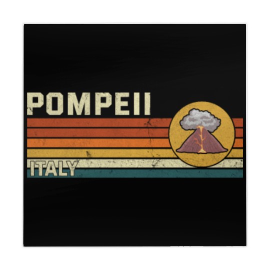 Pompeii Italy Vintage Volcanic Eruption Gift Mahjong Mats