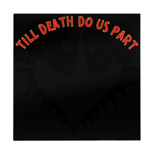 Skulls Till Death Do Us Part Heart © Mahjong Mats