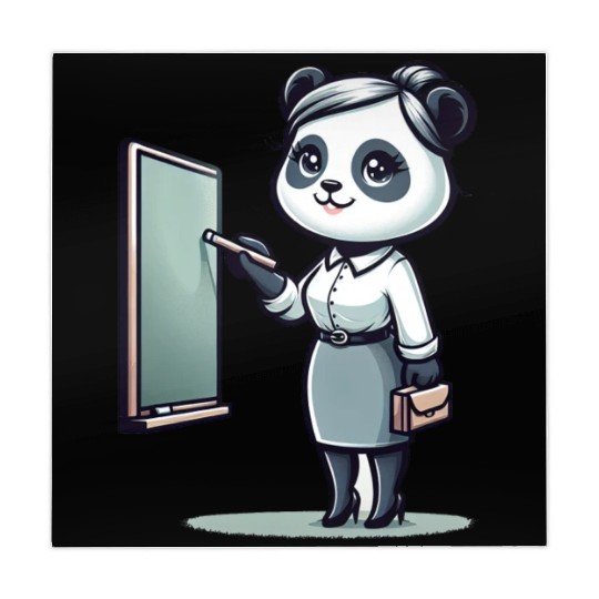Cute Panda Teacher Mahjong Mats