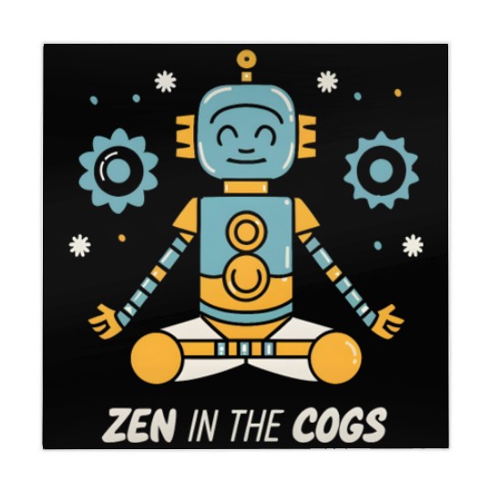 Yoga Robot: Zen in the Cogs Mahjong Mats