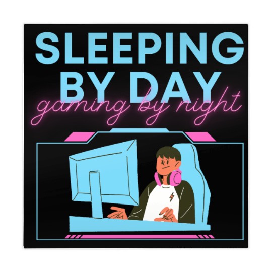 Sleeping By Day Gaming By Night Mahjong Mats