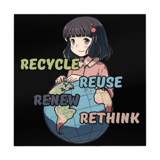 Recycle Reuse Renew Rethink Mahjong Mats