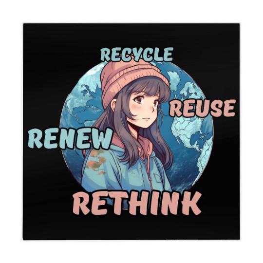Recycle Reuse Renew Rethink Mahjong Mats