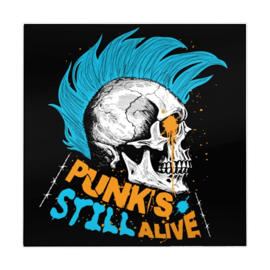 Punk's still alive - gift skull punk rock man teen Mahjong Mats
