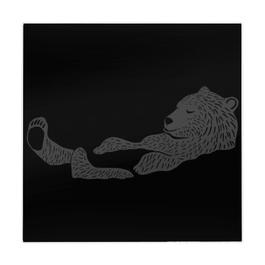 bathing grey bear Mahjong Mats