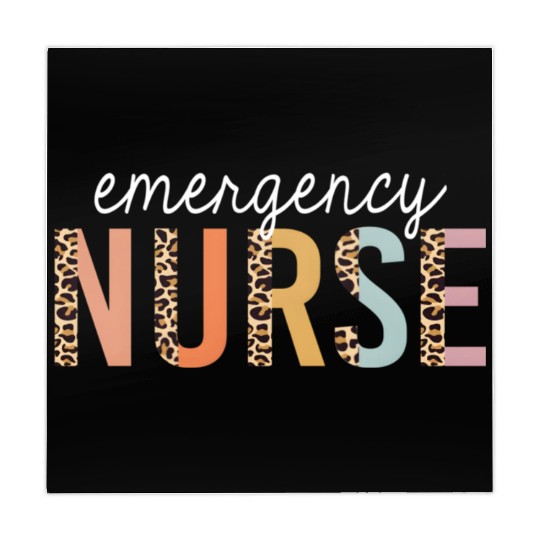 Emergency Nurse Leopard Print Er Nurse Nursing Sch Mahjong Mats