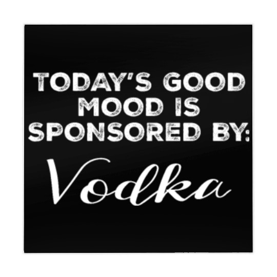 Today's Good Mood Is Sponsored By Vodka Funny Mahjong Mats