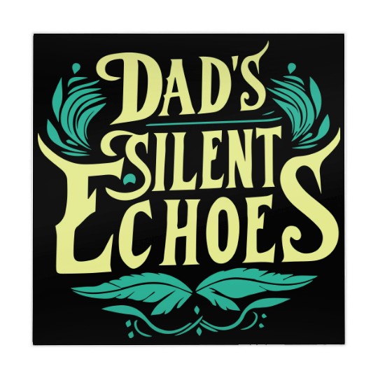 typography Mahjong Mats design, Dad's Silent Echoes