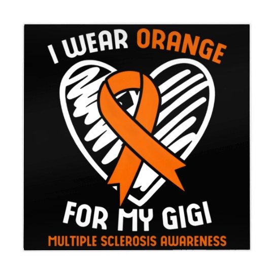 I Wear Orange For My Gigi Multiple Sclerosis Aware Mahjong Mats