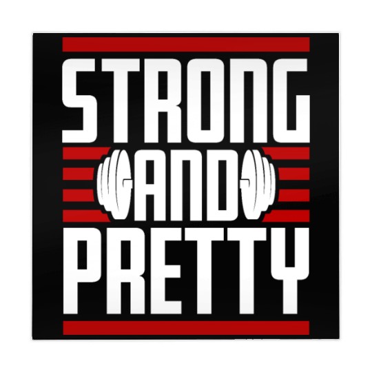 Strong And Pretty Funny Gym Fitness Workout Quote Mahjong Mats