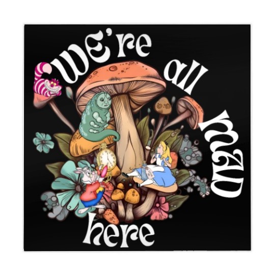 We're all Mad Here - Alice in Wonderland inspired Mahjong Mats