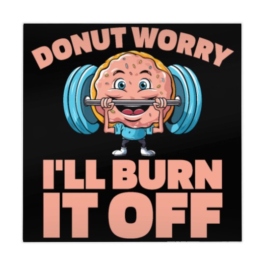 Fitness Donut Funny Donut Gym Mahjong Mats