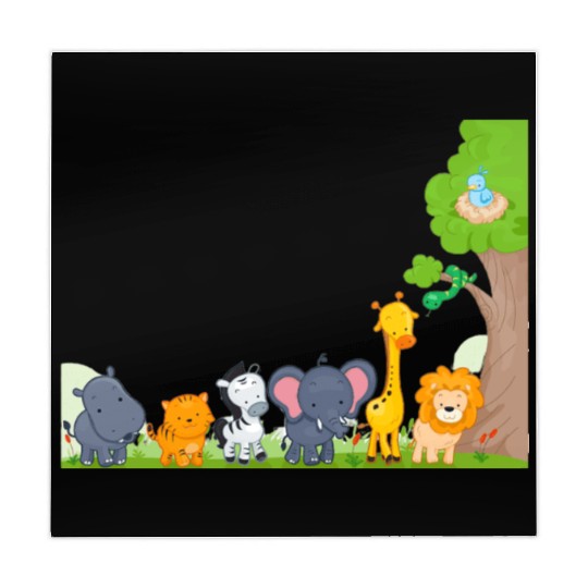 Multi zoo animals lion giraf elephant Mahjong Mats