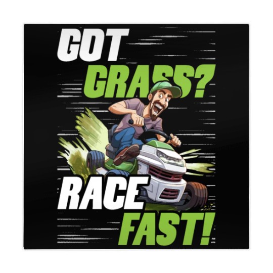Lawn Mower Racing Got Grass Race Fast Mahjong Mats