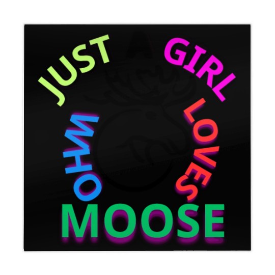 just a girl who loves moose Mahjong Mats