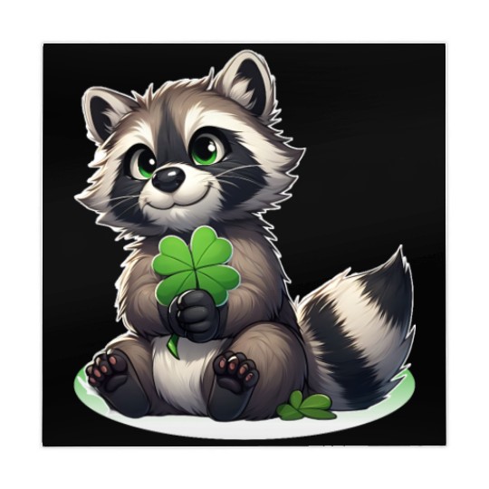 St. Patrick's Day Raccoon Revelry Mahjong Mats