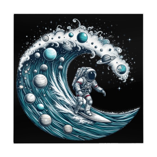 Surfing Astronaut Mahjong Mats