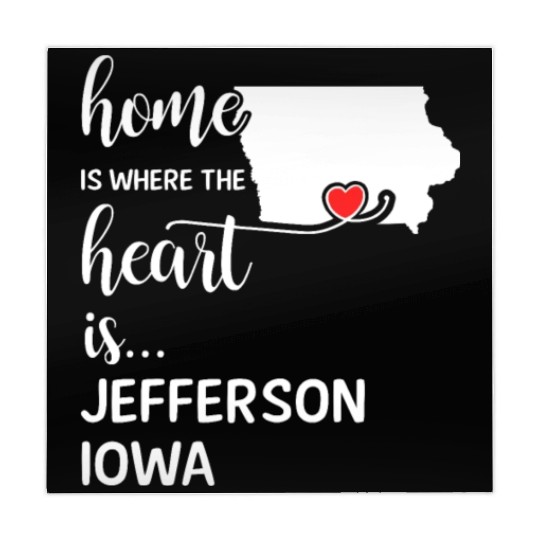 Jefferson County Iowa Is Where My Heart Is Gift Mahjong Mats