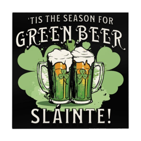 St Pat's Design This is the Season for Green Beer Mahjong Mats