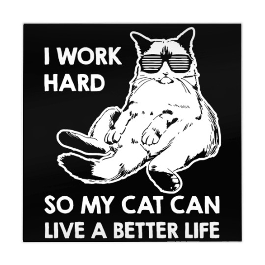 I Work Hard So My Cat Mahjong Mats