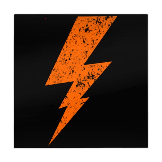 orange Bolt Lightning | Bolt Graphic Mahjong Mats