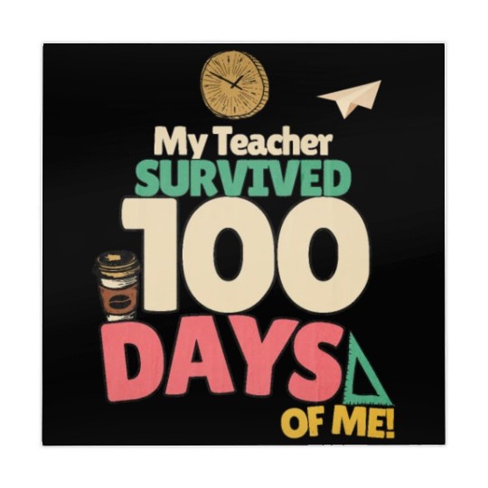 My Teacher Survived 100 days of Me School Mahjong Mats