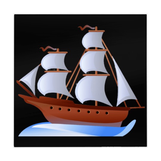 Brown and white sailboat illustration, Sailing shi Mahjong Mats