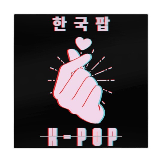 K-Pop Love Korean Finger Heart K Pop Mahjong Mats